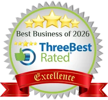 ThreeBest Rated Best Business of 2026 Excellence badge